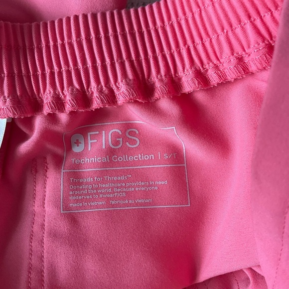 Figs Pink Straight Leg Pants Modern Tailored Fit - Picture 6 of 9